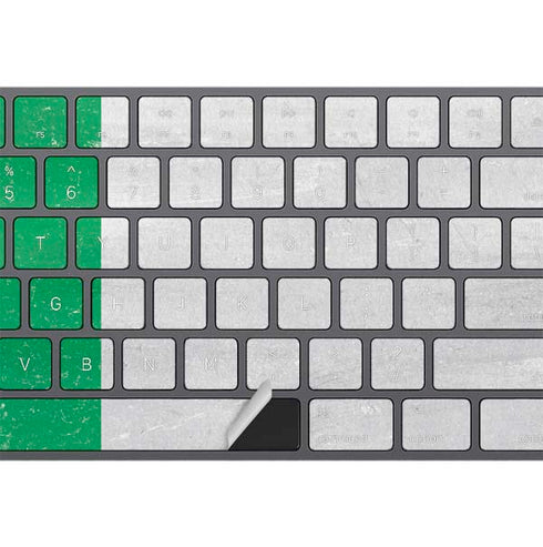 Ireland Flag Distressed Magic Keyboard with Numeric Keypad Skin